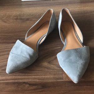 D’Orsay JCrew blue suede shoes